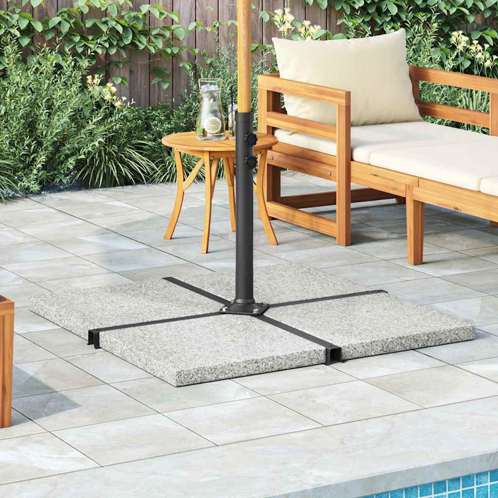 Piastra per Parasole in Granito Quadrata 25 kg Grigia