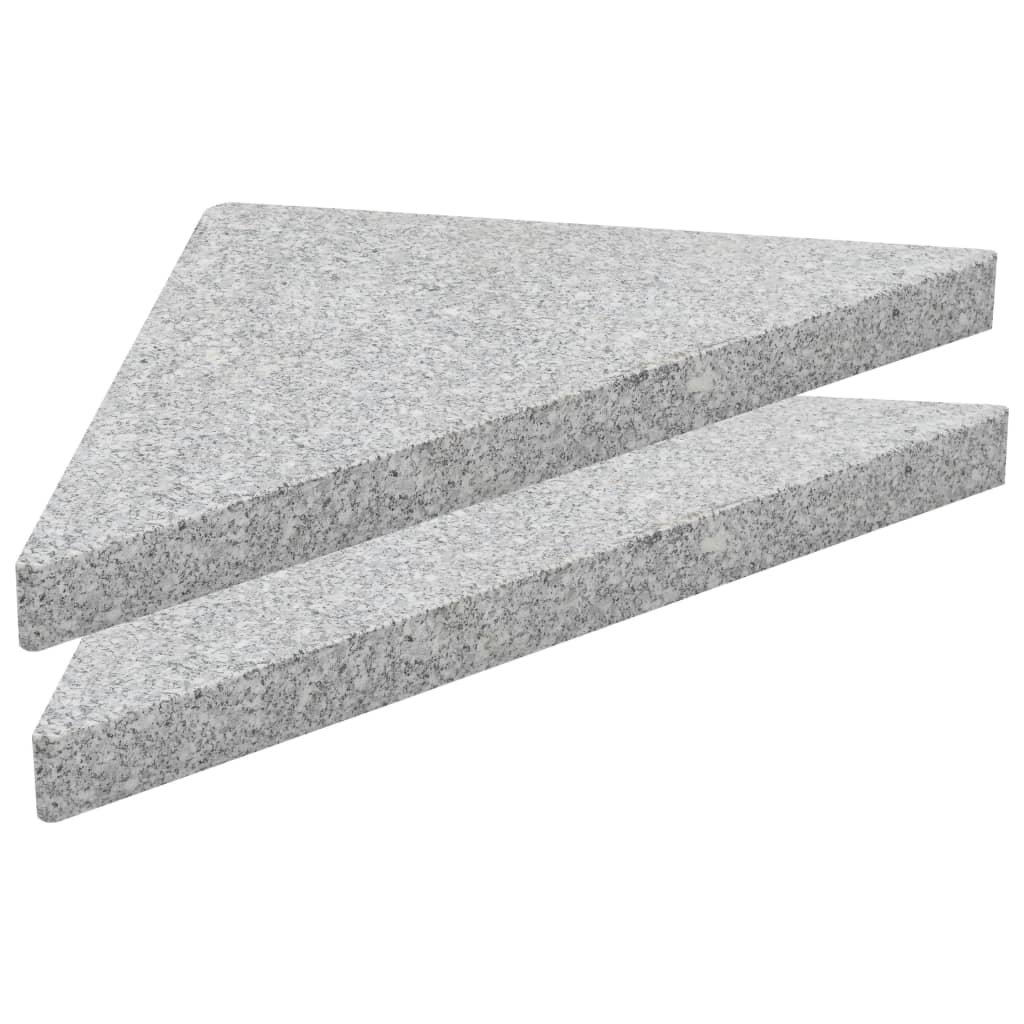 Piastra per Parasole in Granito Triangolare 15 kg Grigia