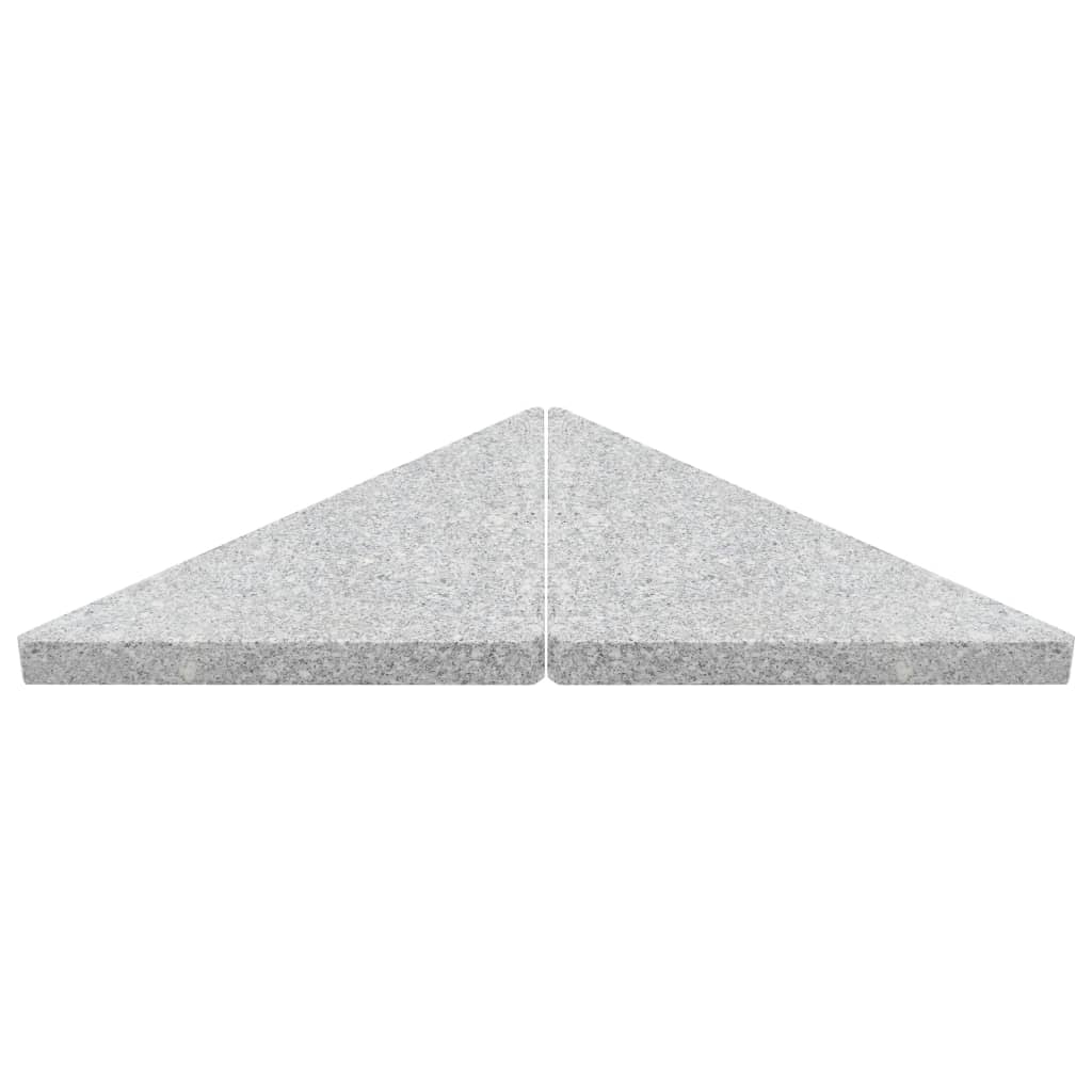Piastra per Parasole in Granito Triangolare 15 kg Grigia