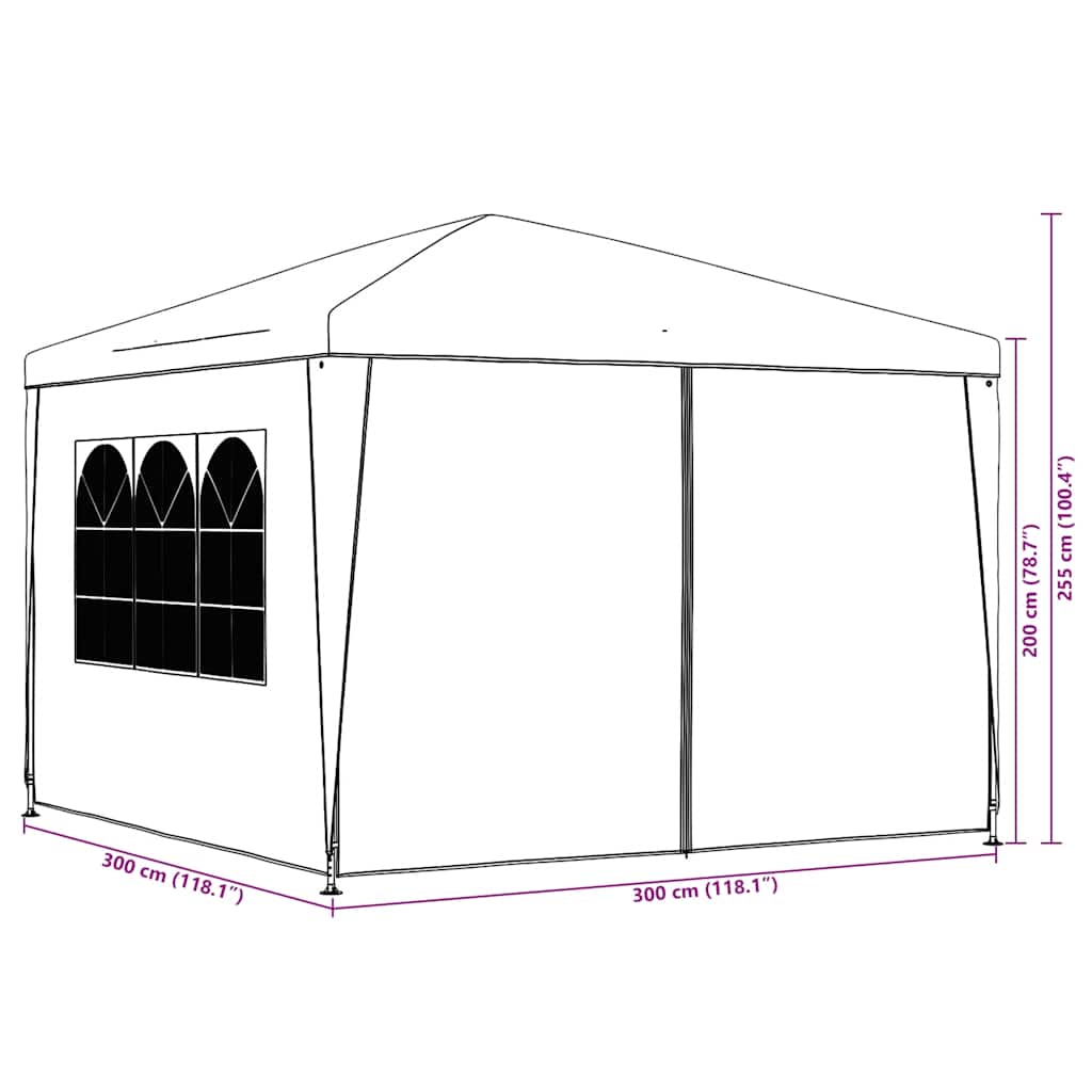 Tendone per Feste 3x3 m Bianco