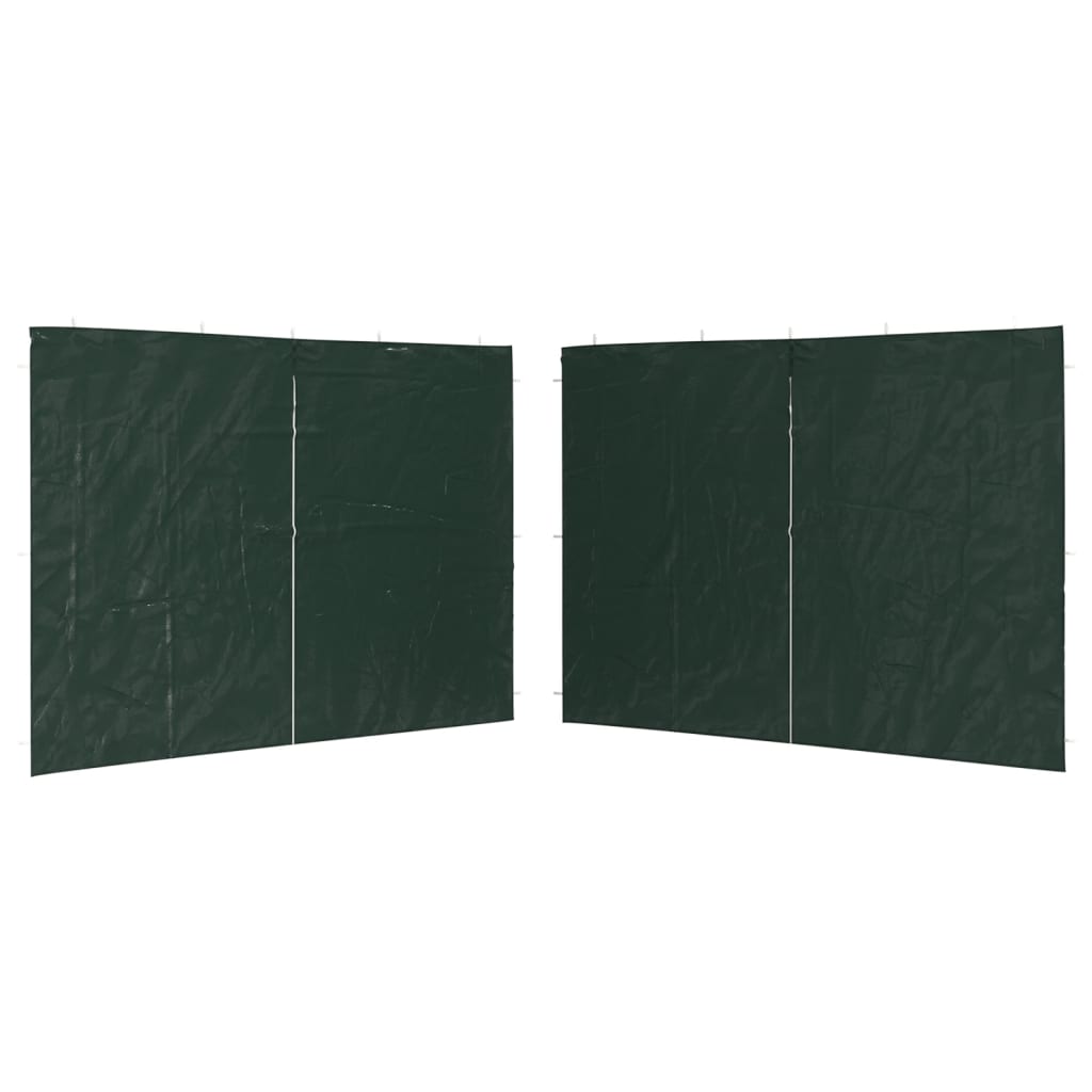 Parete per Tendostruttura in PE 2 pz con Zip Verde