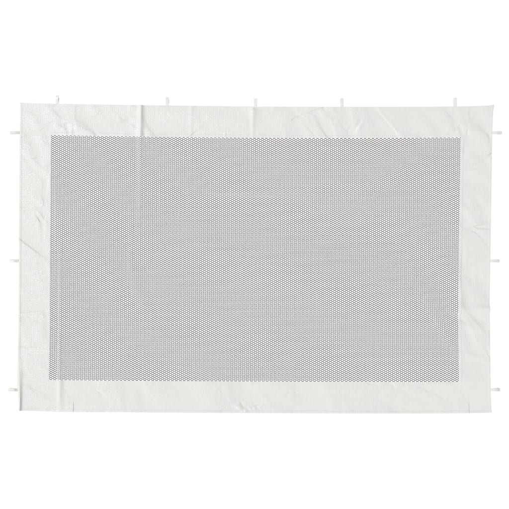 Pareti per Tendostruttura 2 pz Bianco e Nero in Rete