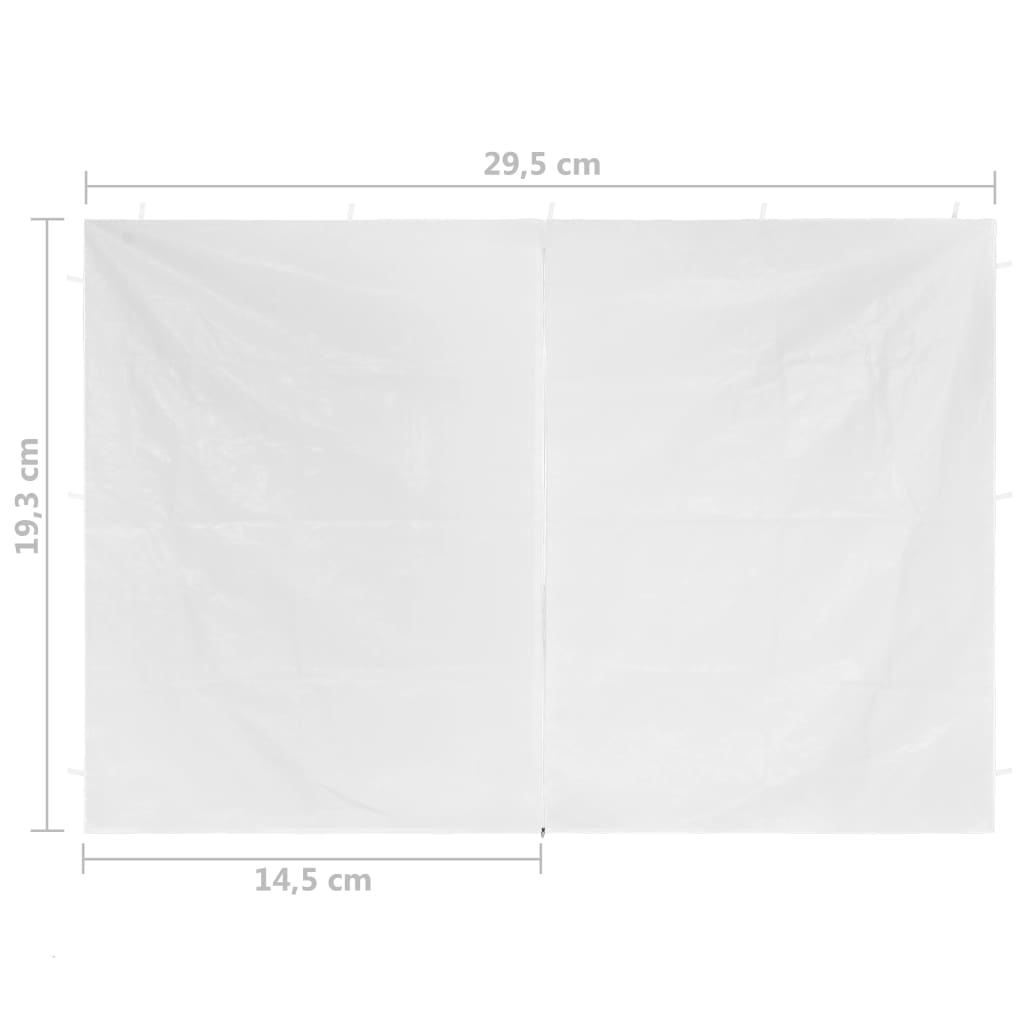 Ingresso per Tendostruttura 2 pz con Cerniera Bianco