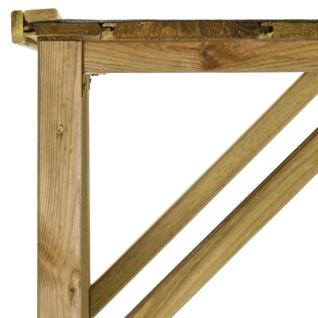 Capanno Legna Giardino in Pino 253x80x170 cm