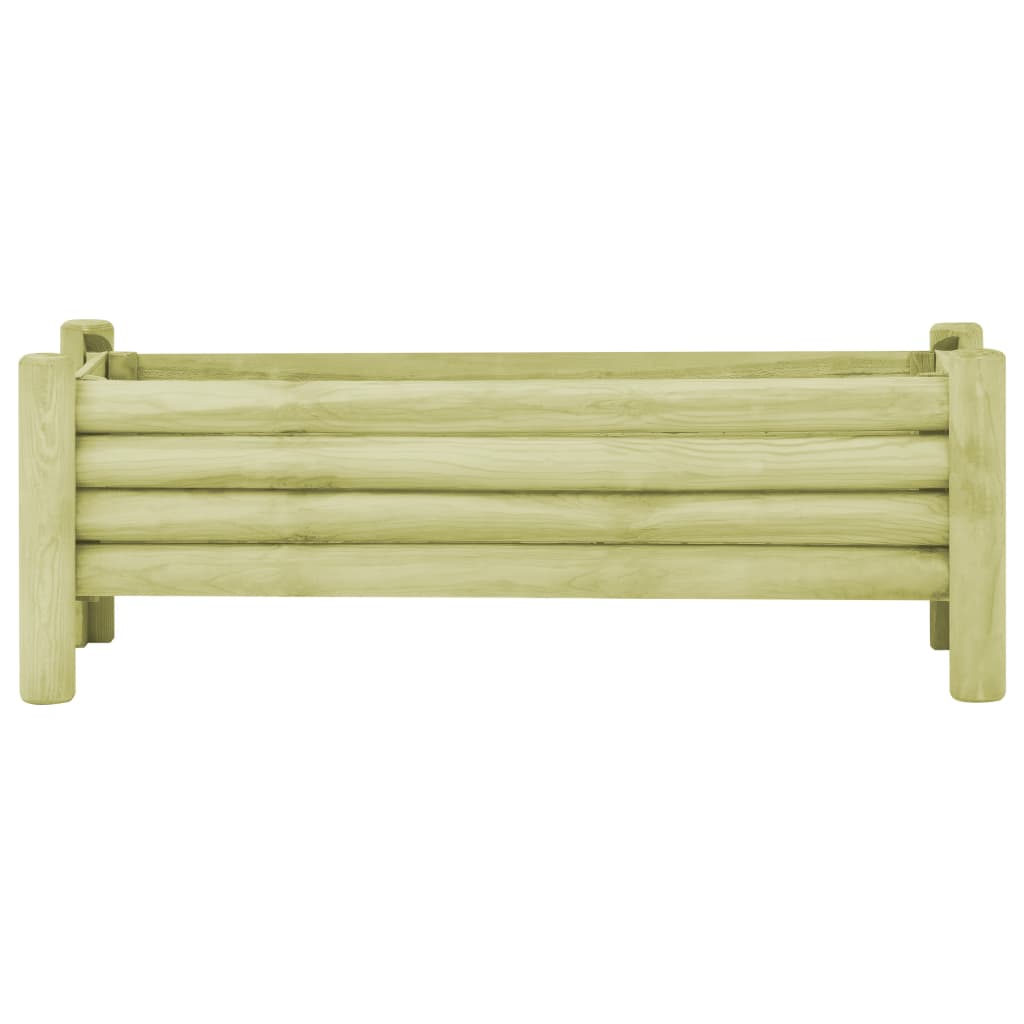 Fioriera Rialzata Giardino Legno Impregnato Pino 120x40x42 cm