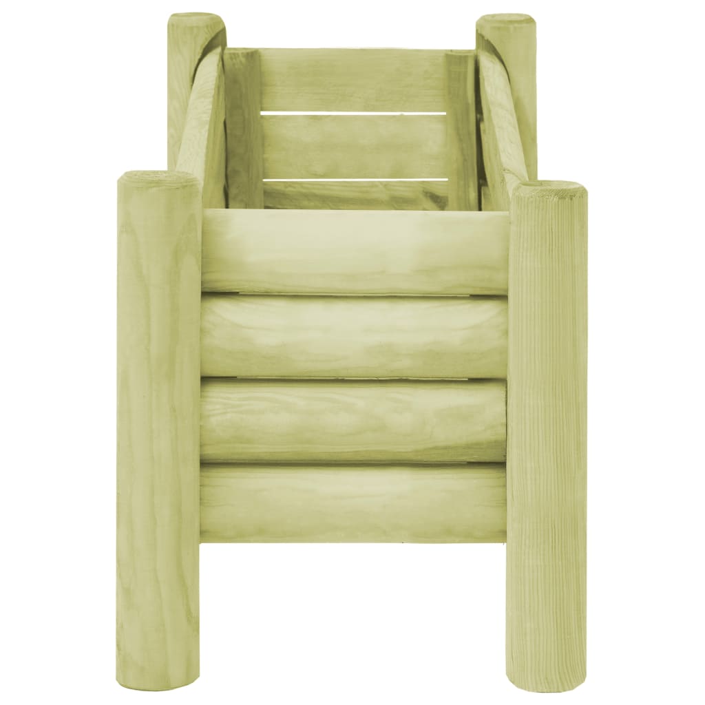 Fioriera Rialzata Giardino Legno Impregnato Pino 120x40x42 cm
