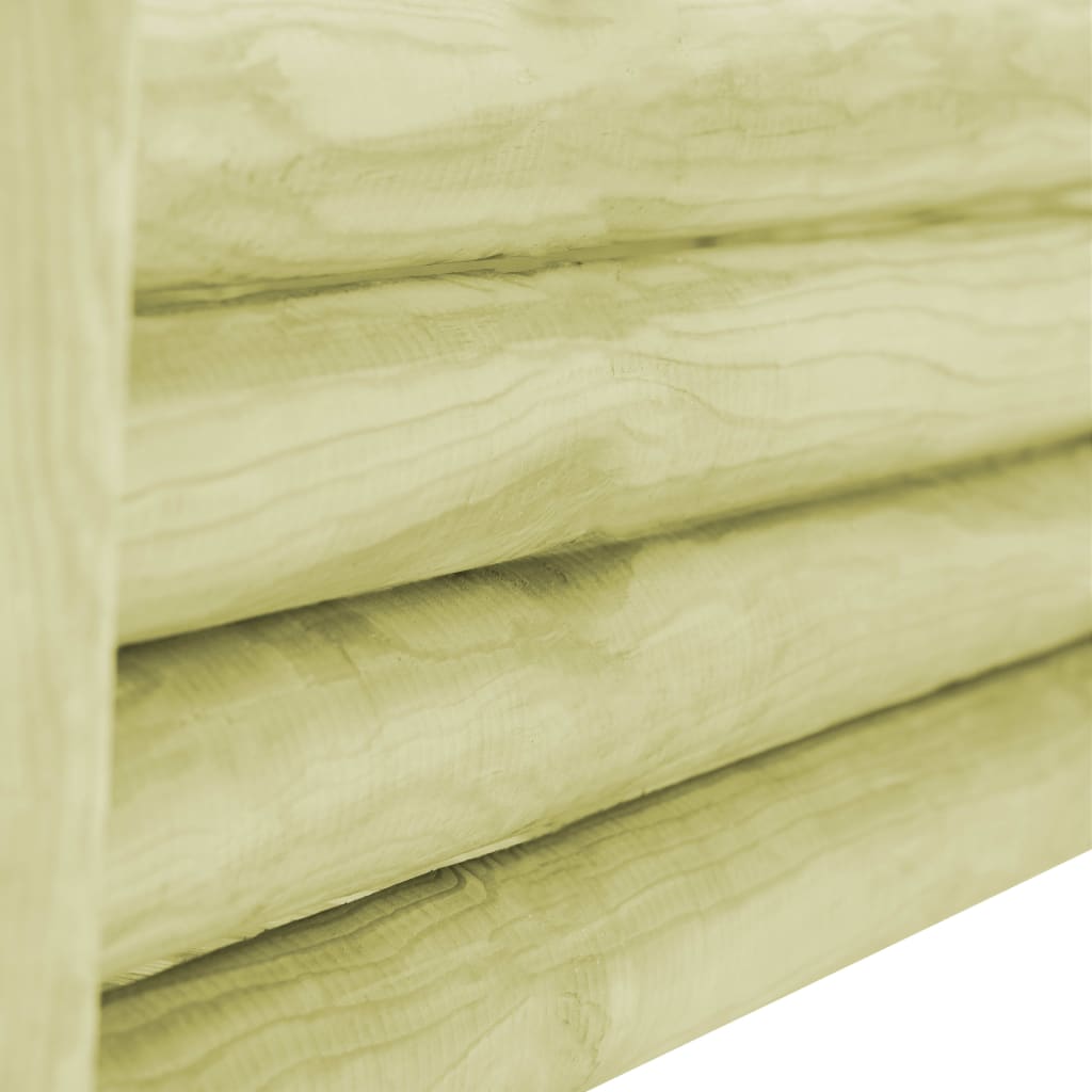Fioriera Rialzata Giardino Legno Impregnato Pino 120x40x42 cm