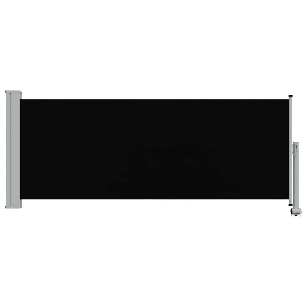 Tenda da Sole Laterale Retrattile 100 x 300 cm Nera