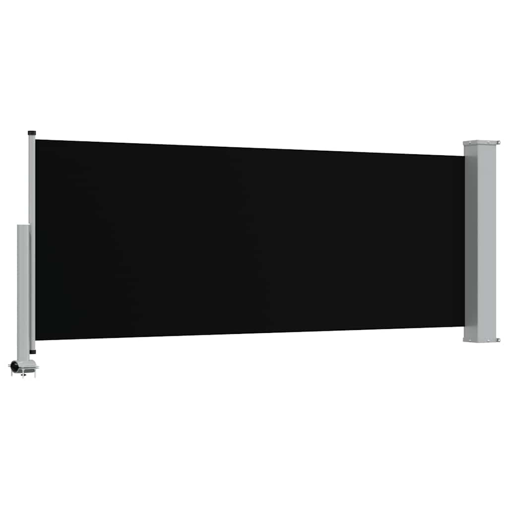 Tenda da Sole Laterale Retrattile 100 x 300 cm Nera