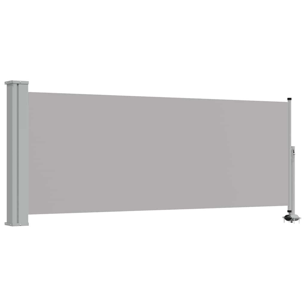 Tenda da Sole Laterale Retrattile 100 x 300 cm Grigia