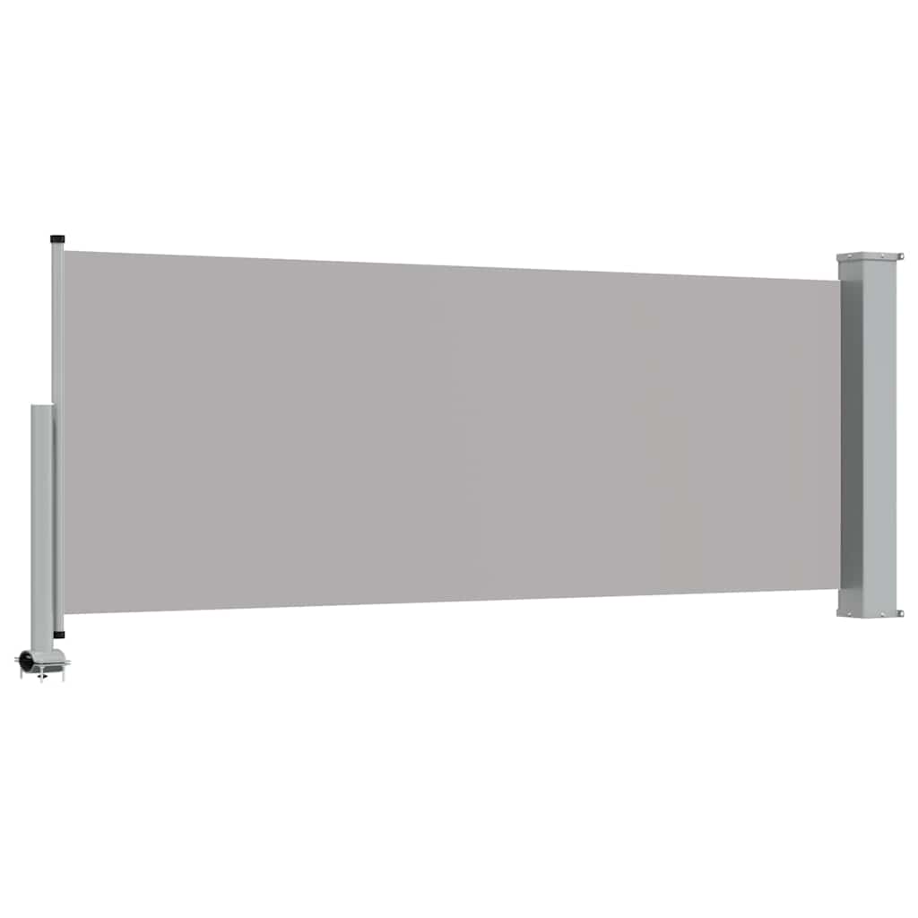 Tenda da Sole Laterale Retrattile 100 x 300 cm Grigia