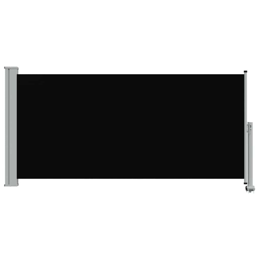 Tenda da Sole Laterale Retrattile 120 x 300 cm Nera