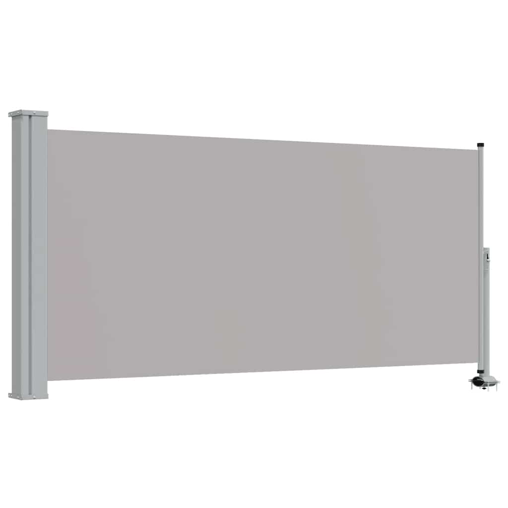 Tenda da Sole Laterale Retrattile 120 x 300 cm Grigia