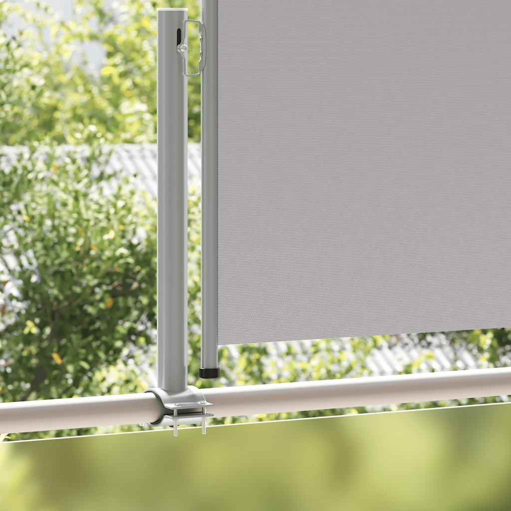 Tenda da Sole Laterale Retrattile 120 x 300 cm Grigia
