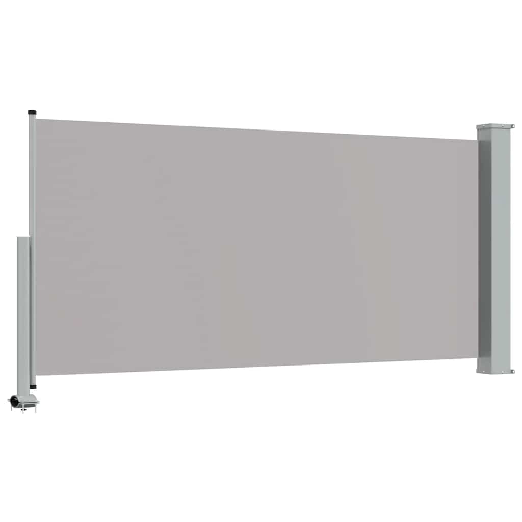 Tenda da Sole Laterale Retrattile 120 x 300 cm Grigia