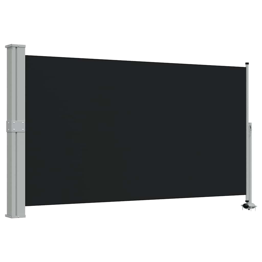 Tenda da Sole Laterale Retrattile 140 x 300 cm Nera