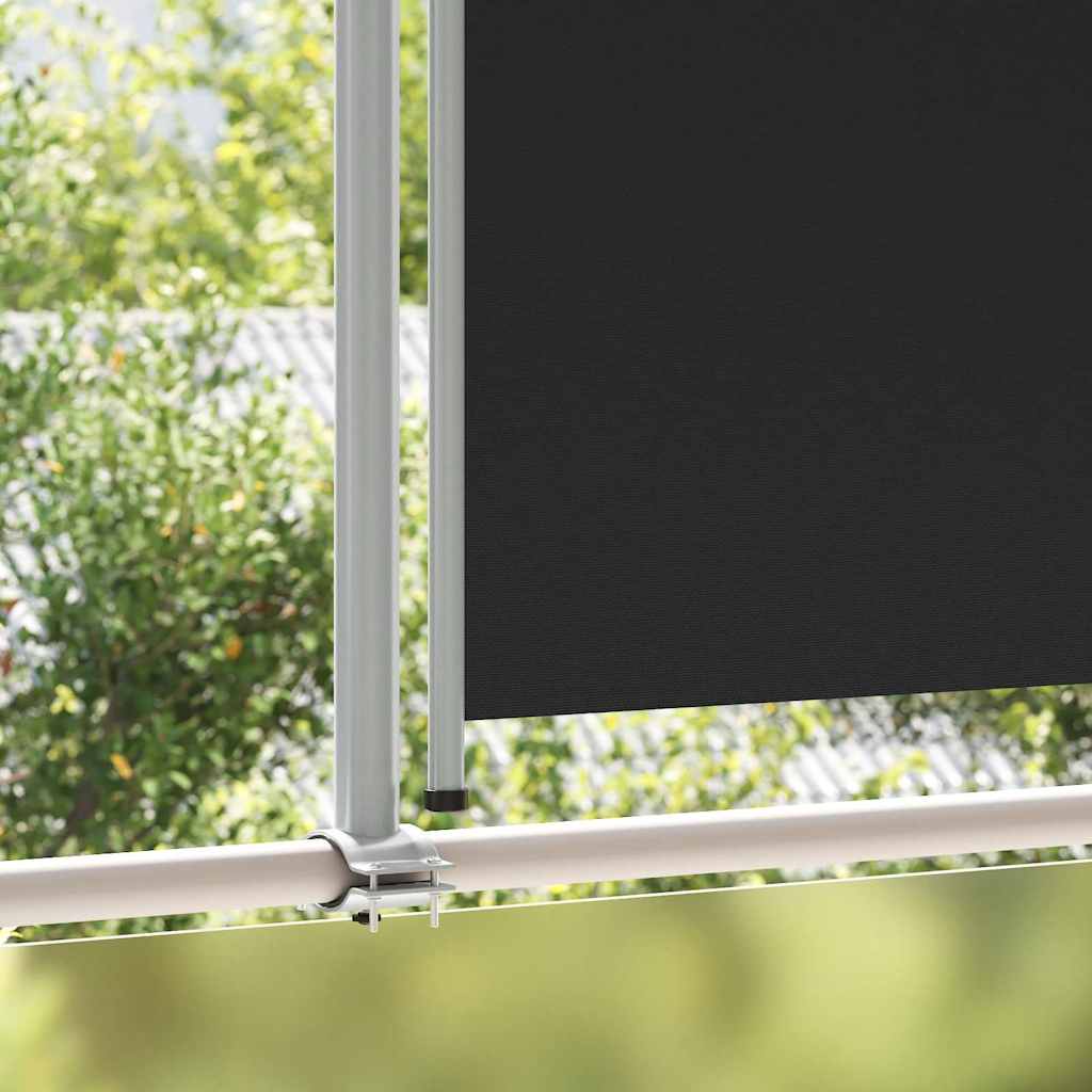 Tenda da Sole Laterale Retrattile 140 x 300 cm Nera
