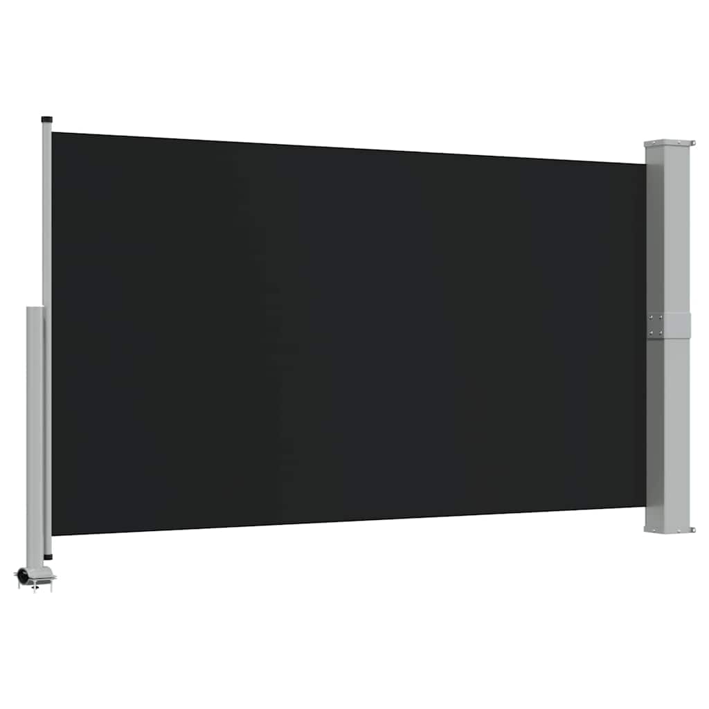 Tenda da Sole Laterale Retrattile 140 x 300 cm Nera