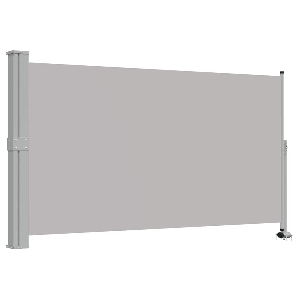 Tenda da Sole Laterale Retrattile 140 x 300 cm Grigia