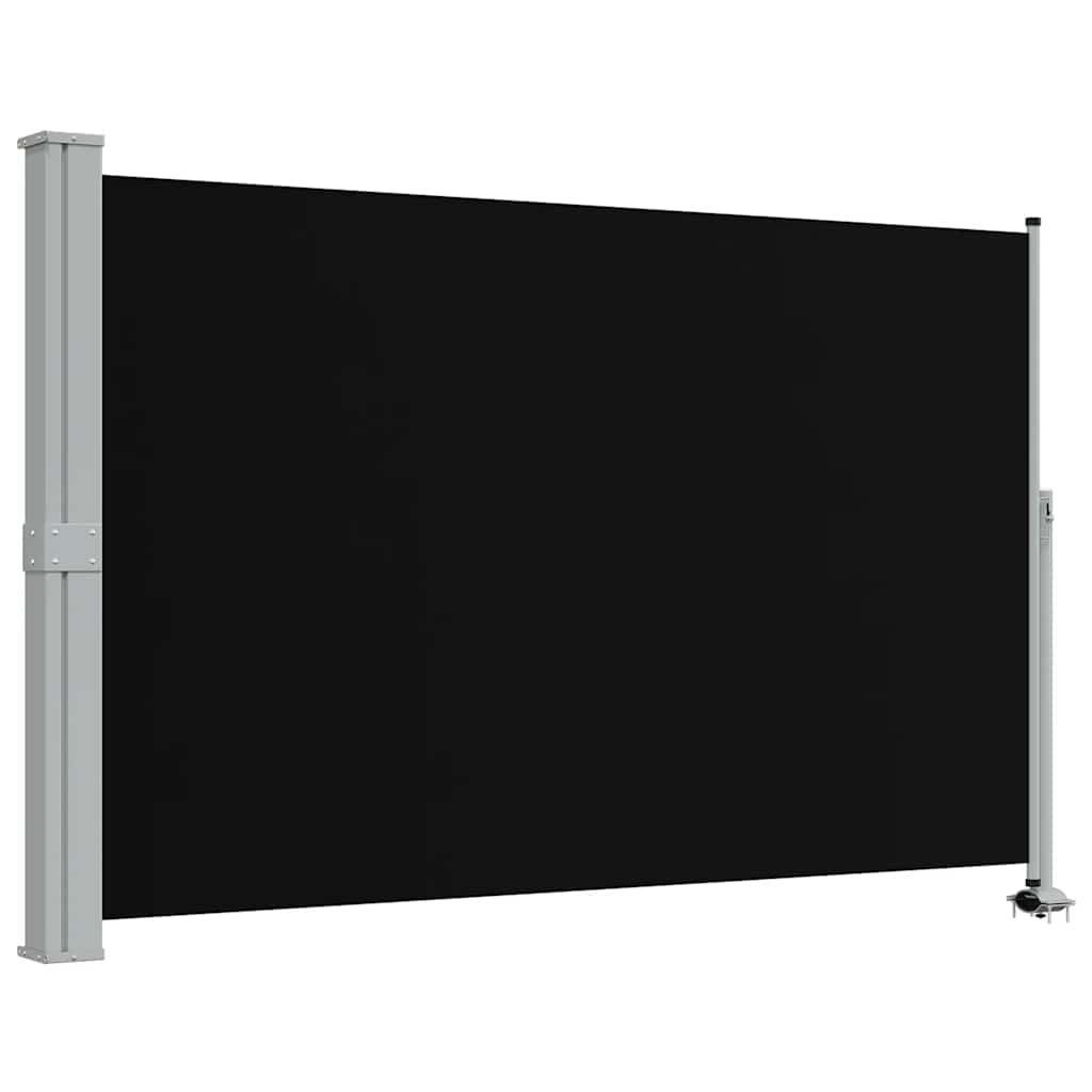 Tenda da Sole Laterale Retrattile 160 x 300 cm Nera