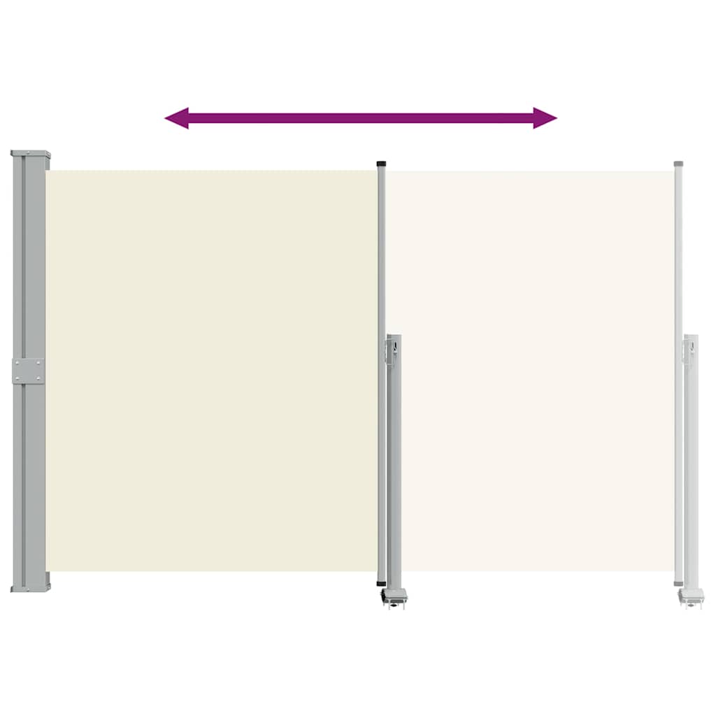 Tenda da Sole Laterale Retrattile 160 x 300 cm Crema
