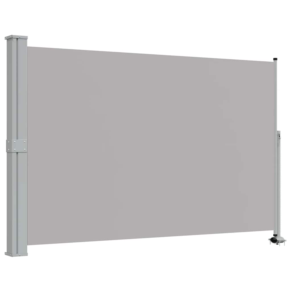 Tenda da Sole Laterale Retrattile 160 x 300 cm Grigia