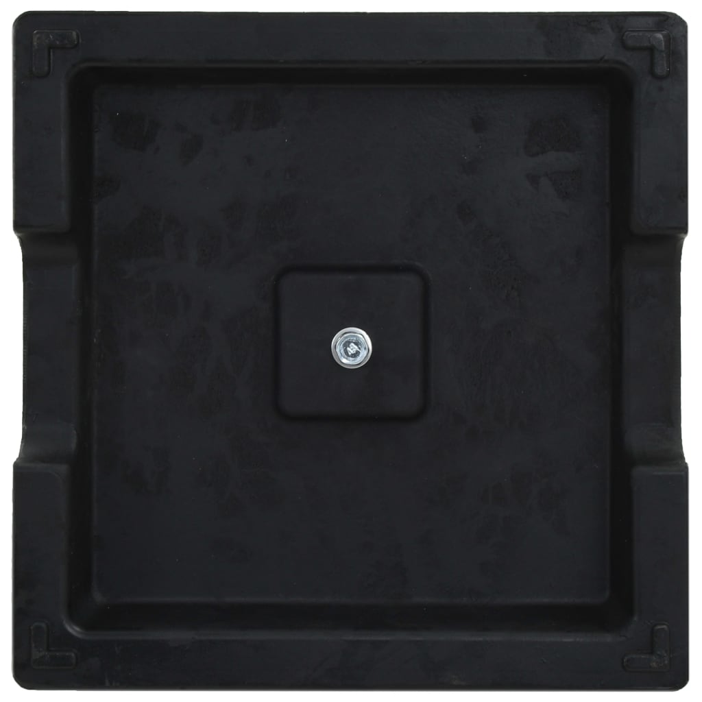 Base per Parasole Quadrata in Poliresina 8 kg Nera
