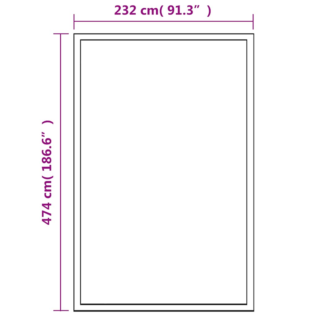 Serra in Alluminio 481x250x195 cm 23,44 m³