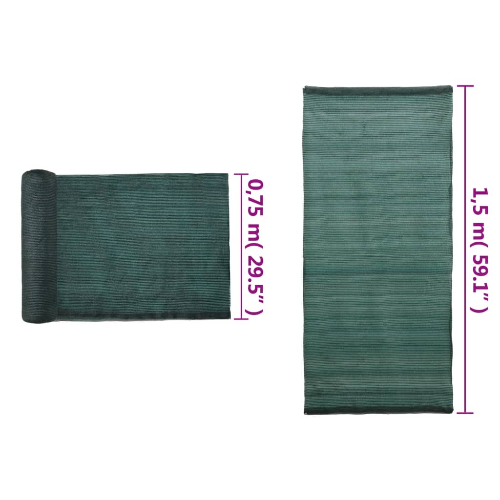 Rete per Privacy in HDPE 1,5x10 m Verde
