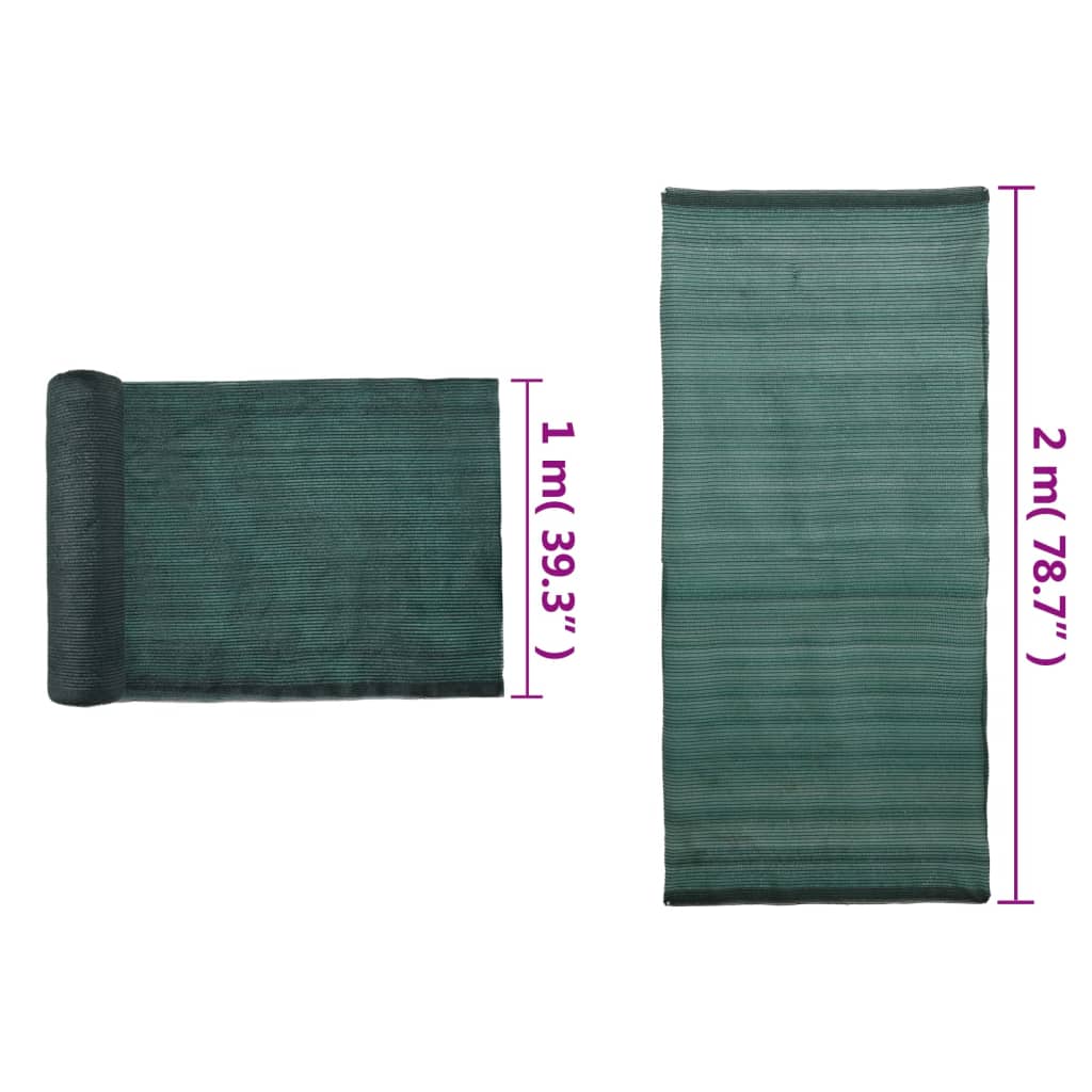 Rete per Privacy in HDPE 2x25 m Verde