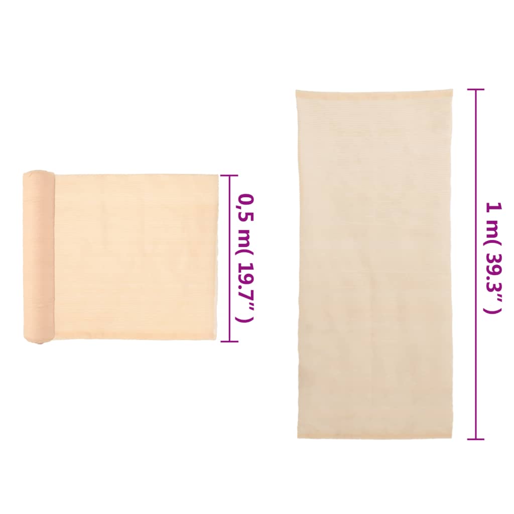 Rete per Privacy in HDPE 1x10 m Beige