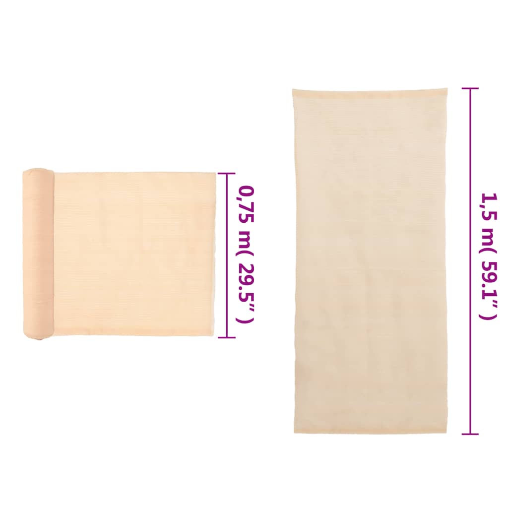 Rete per Privacy in HDPE 1,5x10 m Beige