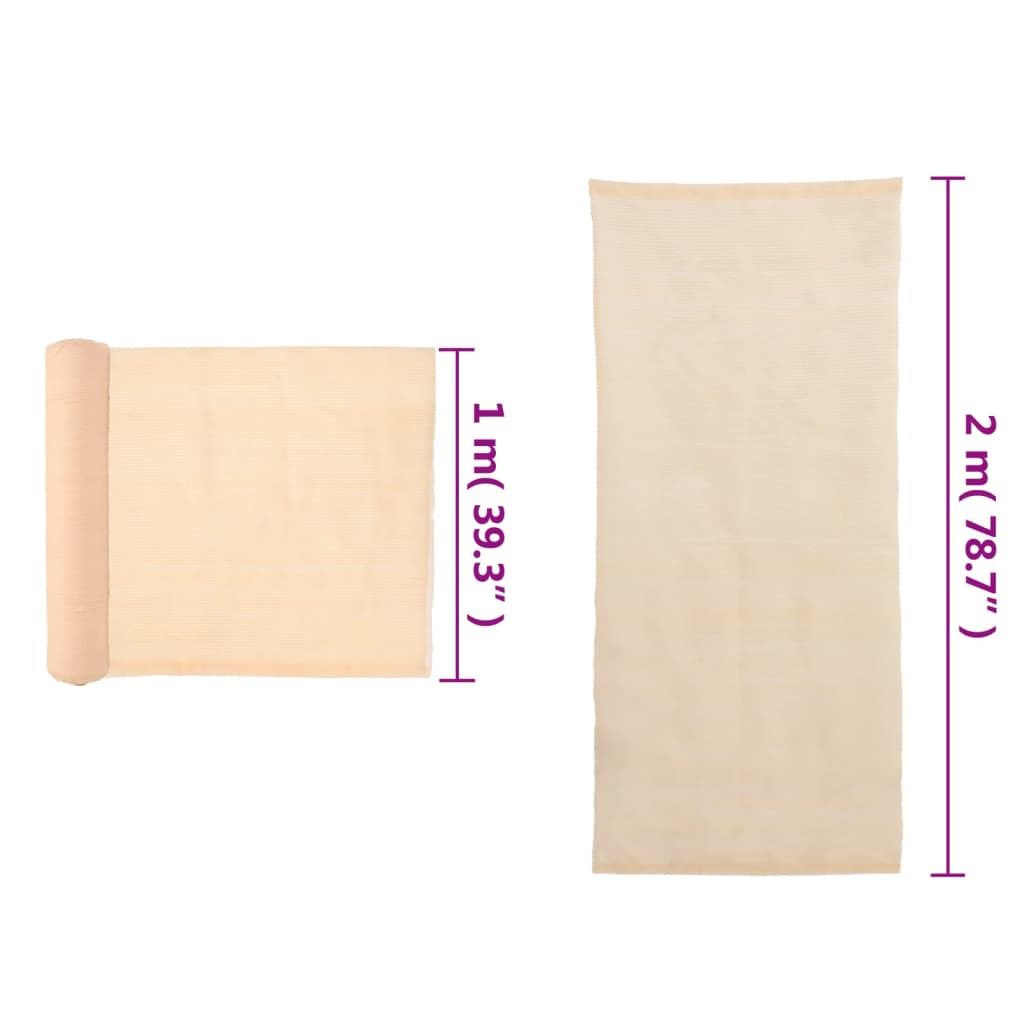 Rete per Privacy in HDPE 2x10 m Beige