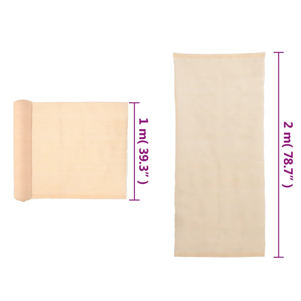 Rete per Privacy in HDPE 2x25 m Beige