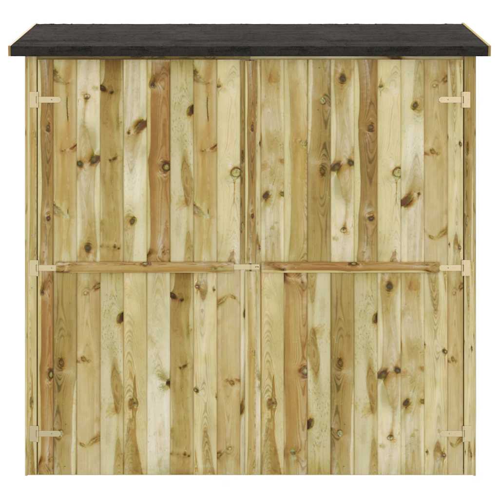 Capanno Attrezzi da Giardino in Pino Impregnato 182x76x175 cm