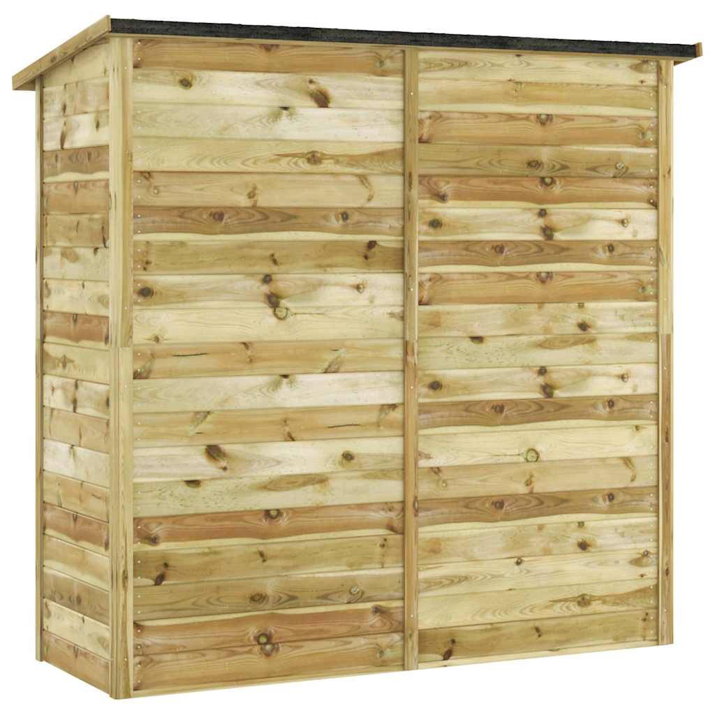 Capanno Attrezzi da Giardino in Pino Impregnato 182x76x175 cm