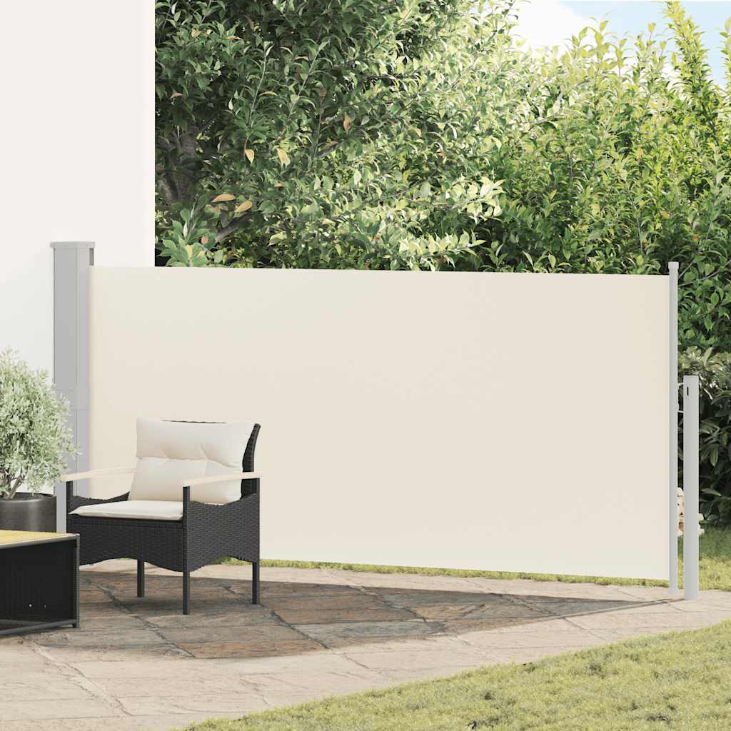 Tenda da Sole Laterale Retrattile 140 x 314 cm Crema