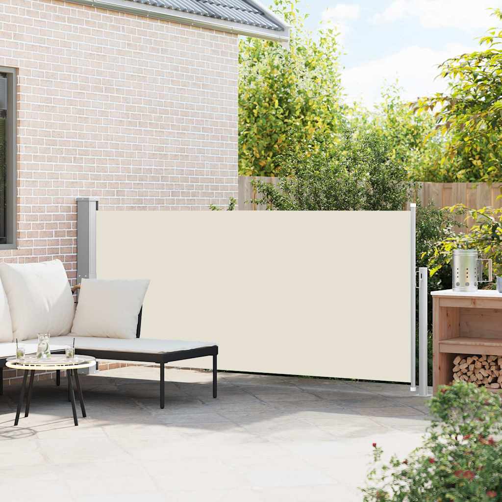 Tenda da Sole Laterale Retrattile 140 x 314 cm Crema
