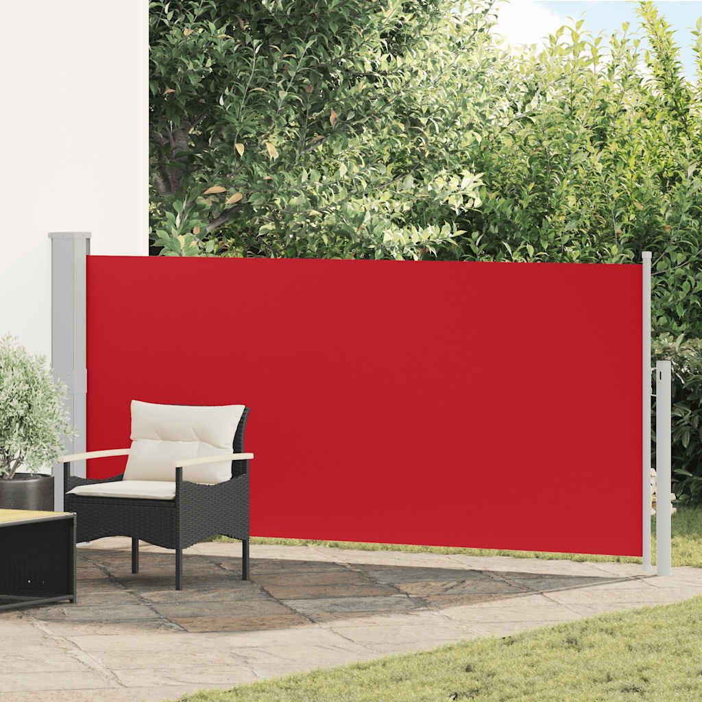 Tenda da Sole Laterale Retrattile 140 x 300 cm Rossa