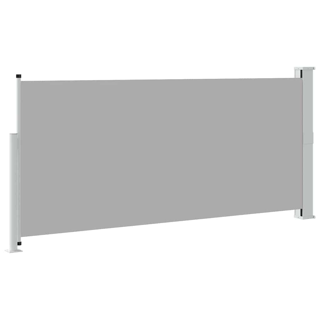 Tenda da Sole Laterale Retrattile 140 x 314 cm Grigia