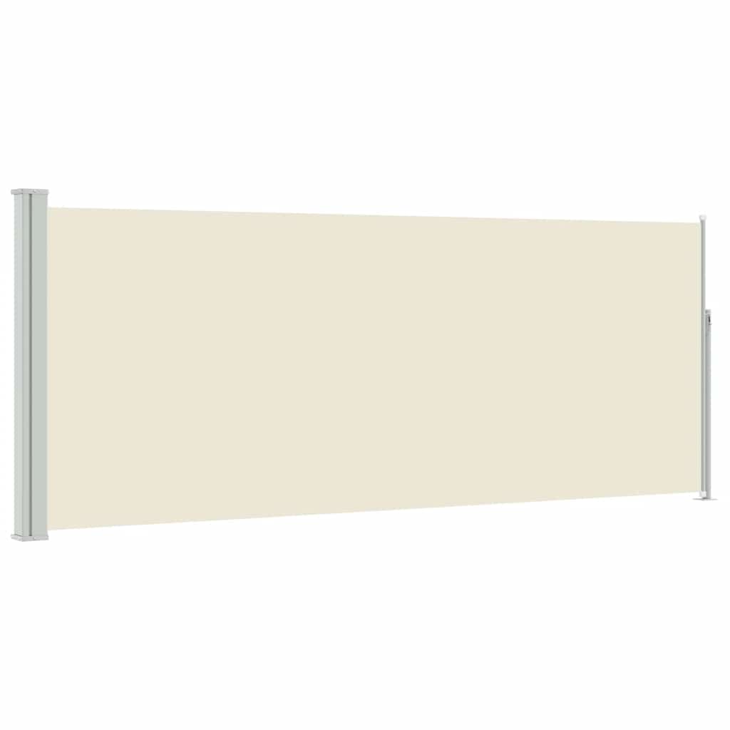 Tenda da Sole Laterale Retrattile 117x314 cm Crema
