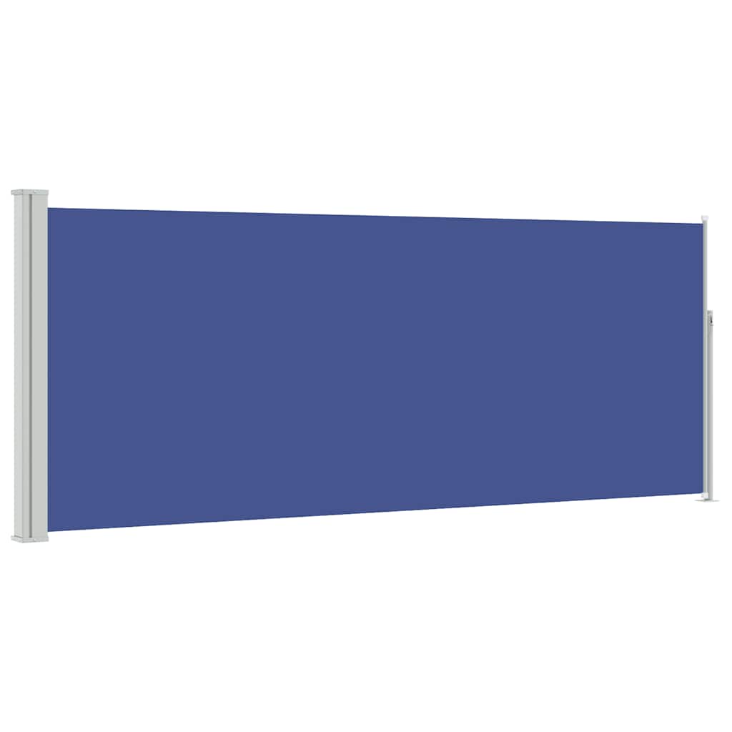 Tenda da Sole Laterale Retrattile 117x314 cm Blu