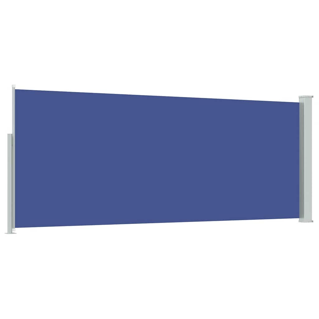 Tenda da Sole Laterale Retrattile 117x314 cm Blu