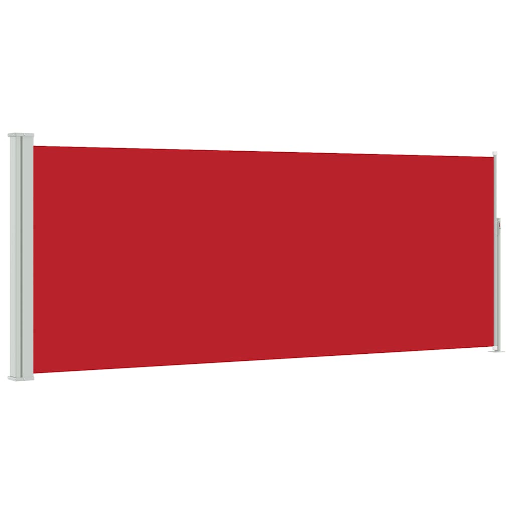 Tenda da Sole Laterale Retrattile 117x314 cm Rossa