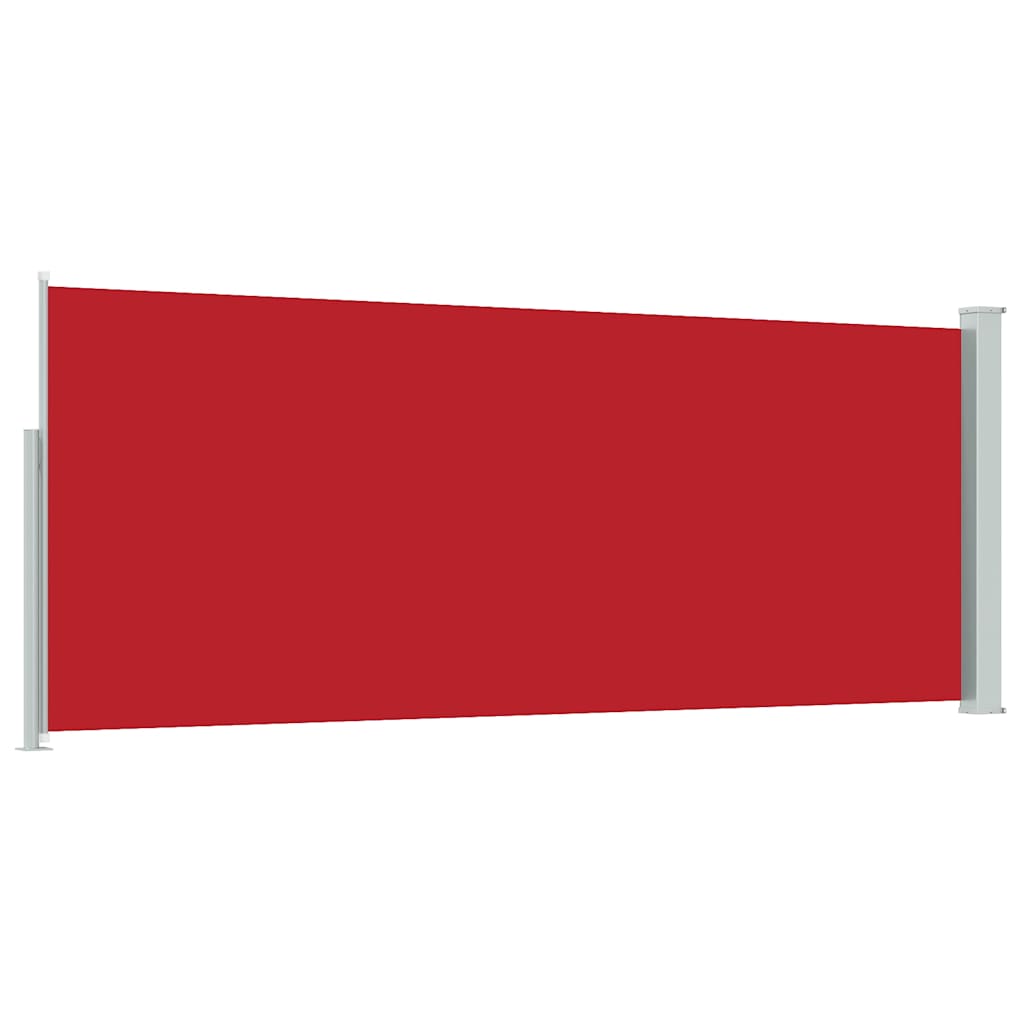 Tenda da Sole Laterale Retrattile 117x314 cm Rossa