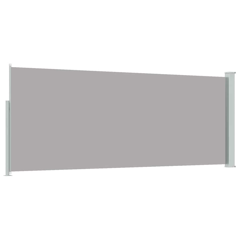 Tenda da Sole Laterale Retrattile 117x314 cm Grigia
