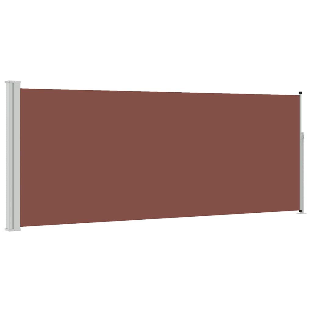 Tenda da Sole Laterale Retrattile 117x314 cm Marrone