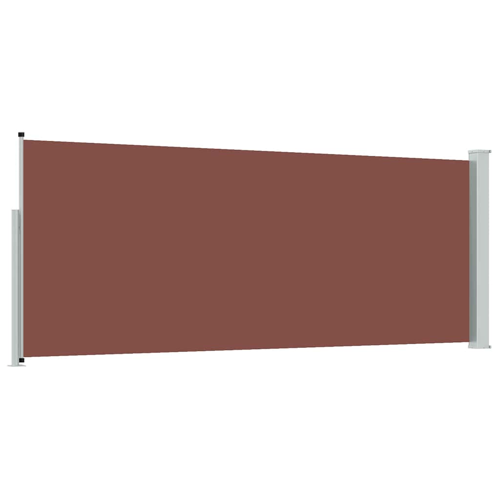 Tenda da Sole Laterale Retrattile 117x314 cm Marrone
