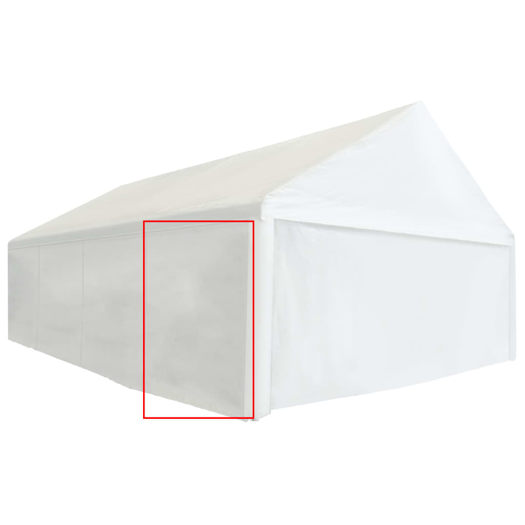 Parete Laterale per Gazebo 2x2 m Bianca 550 g/m²