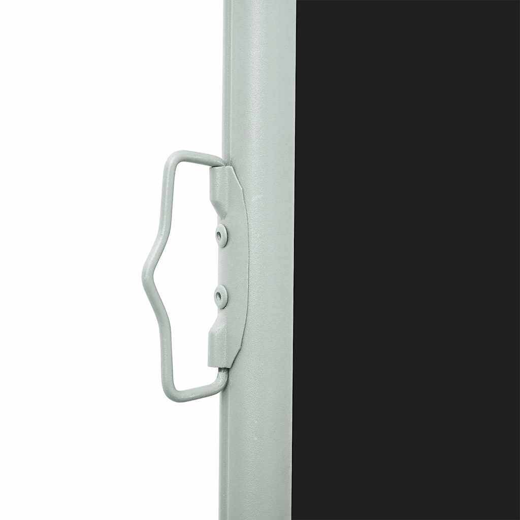 Tenda da Sole Laterale Retrattile 160 x 514 cm Nera